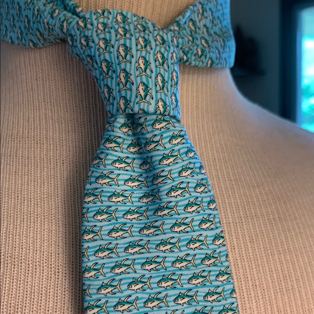 VINEYARD VINES FISHING TUNA SILK NECKTIE